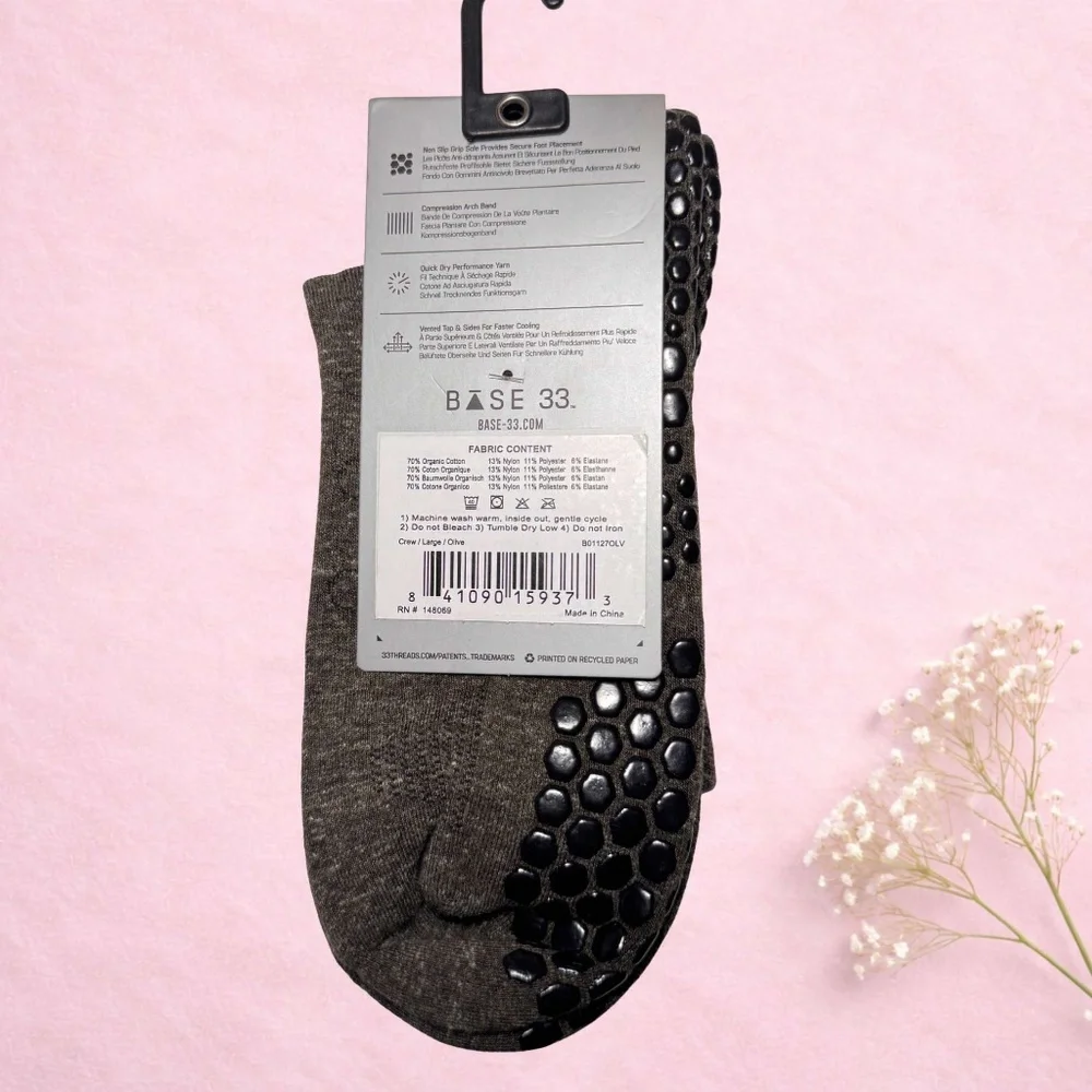 Grip Socks Pilates Barre Low Rise Ankle Socks 🩰 🤍 ✨ 🌸